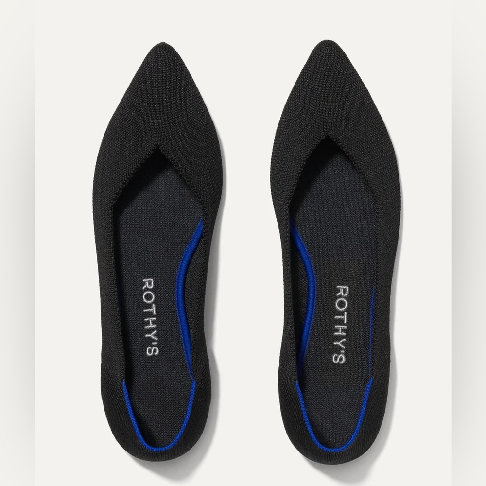 Rothy's Women's Black “The Point” Flats- WS9